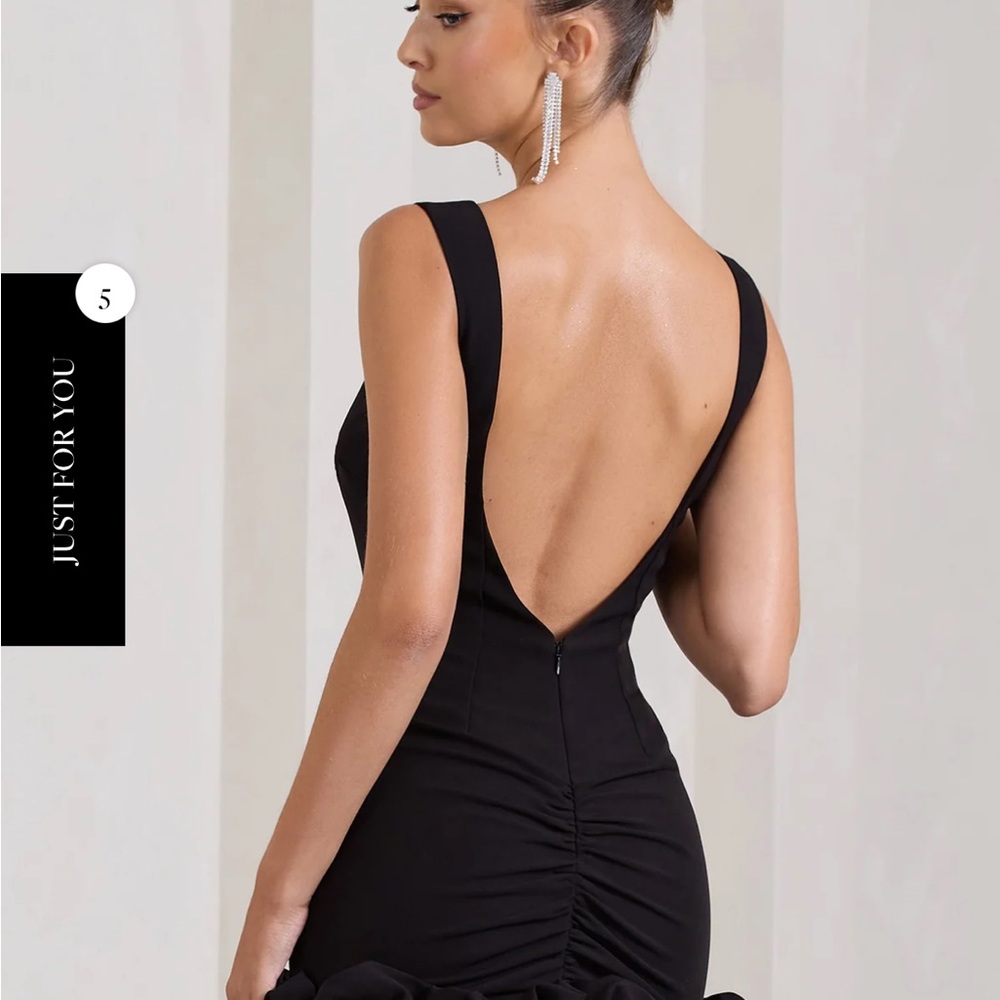 STRAPPY MINI DRESS WITH RUFFLE TRIM - Picture 2 of 4